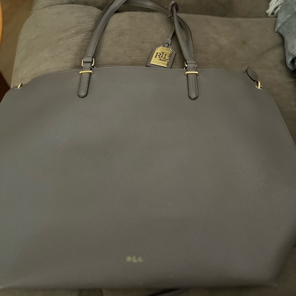 Lauren Ralph Lauren Handbags - Lauren Ralph Lauren Gray Shoulder Bag Minimalist Design